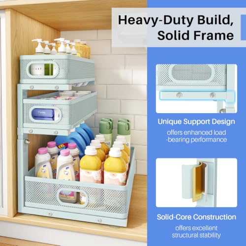 Under Sink Organizer (2-Pack / LightBlue)