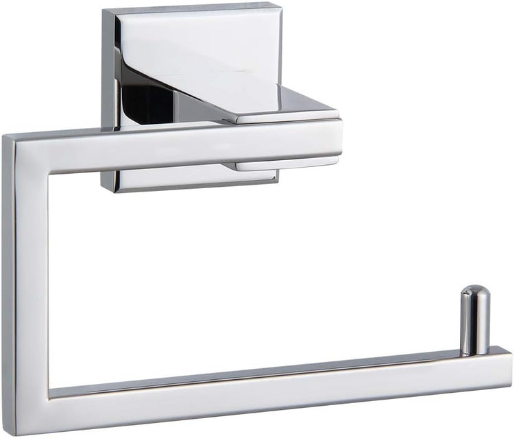 Bathroom Toilet Paper Holder SUS304 Stainless Steel Kitchen Washroom Tissue Roll Dispenser Wall Mounted Rustfree 5-inch TP Holder Polished Finish