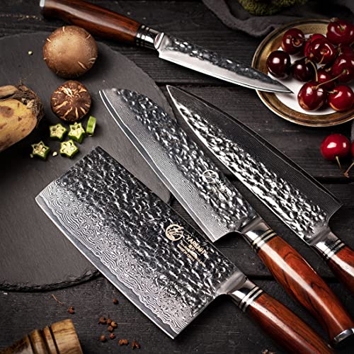 Cleaver Knife Set with Magnetic Block (5 Count)