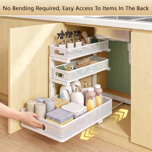 Under Sink Organizer (2 Pack / White)