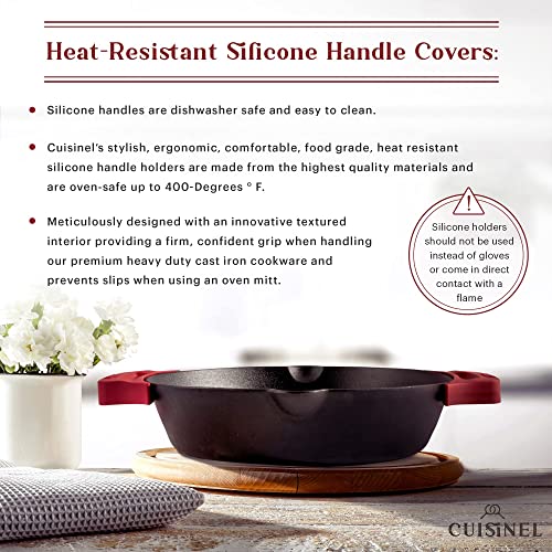Cast Iron Skillet Set (Dual Handle Skillet / 10"+12")