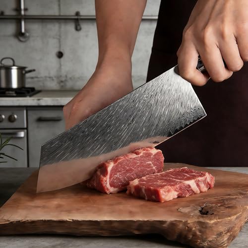9 PCS Damascus Kitchen Knife Set (10 Count)