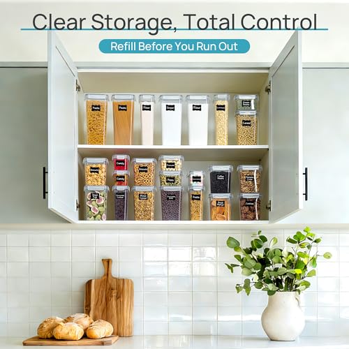 Airtight Food Storage Containers with Lids (Gray)