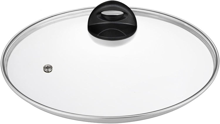 Glass Lids for Pot and Pan, 8, 9.5, 10.25, 11, 12, 12.6, 13.5, 14 Inch Tempered Replacement for Covers Kitchen Cookware, Frying Pan, Wok, Skillet (14 Inch)