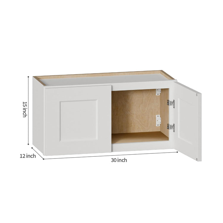 White Shaker Cabinet Wall Mounted