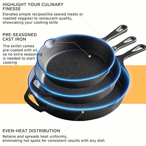 Cast Iron Skillet 12 Inch (12 Inch)