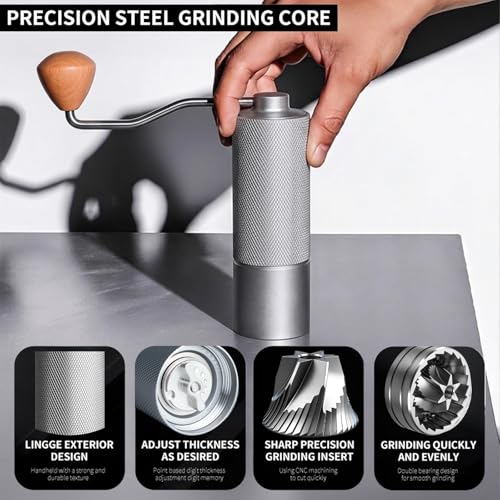 Manual Coffee Grinder (Style A-White)