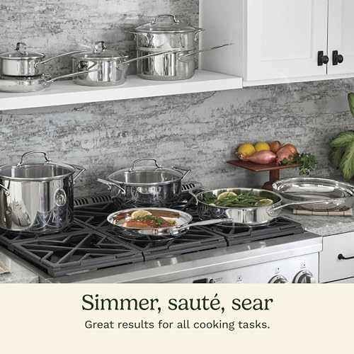 17 Piece Stainless Steel Cookware Set