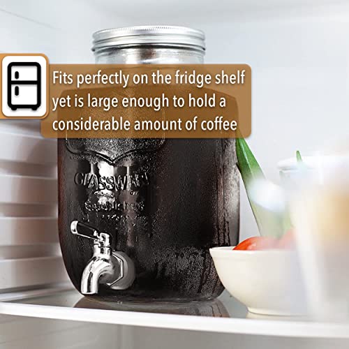BTaT 1 Gallon Cold Brew Coffee Maker (Steel)
