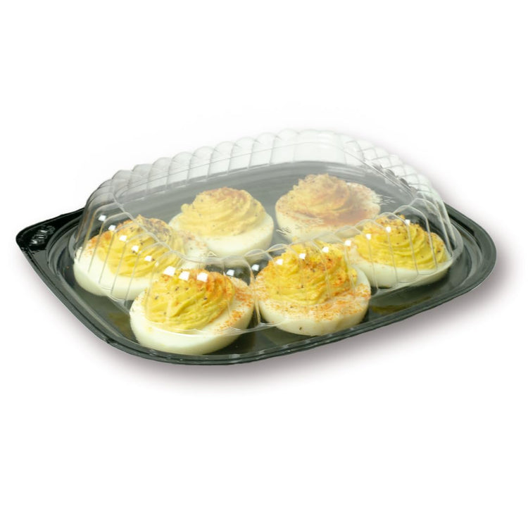 16 Pack Disposable Deviled Egg Containers with Lid (16 Count)