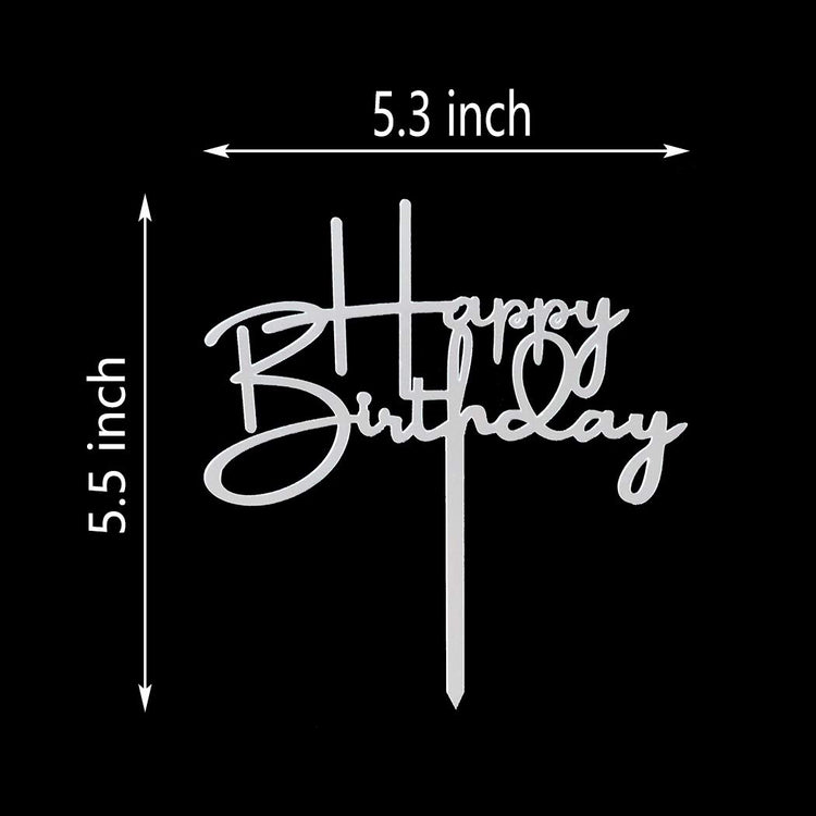 Happy Birthday Cake Topper for Birthday Party Decorations