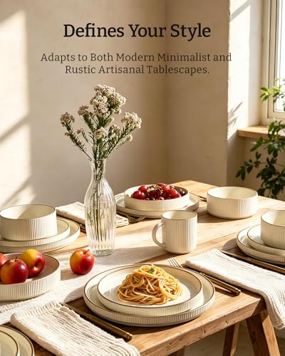 Star Stoneware Dinnerware Sets with Pasta Bowls (16 Count)