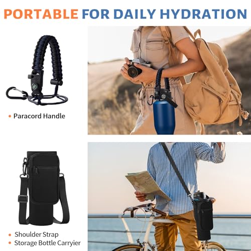 40 oz Vacuum Insulated Water Bottle (Navy Blue / 40 Ounces)