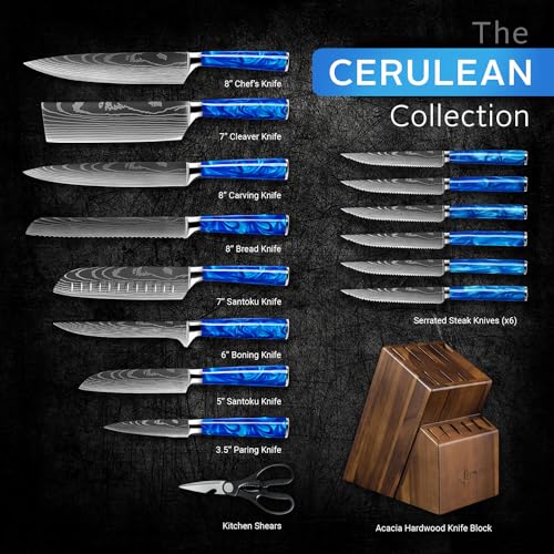 SENKEN 16 Piece Knife Block Set (16 Count)