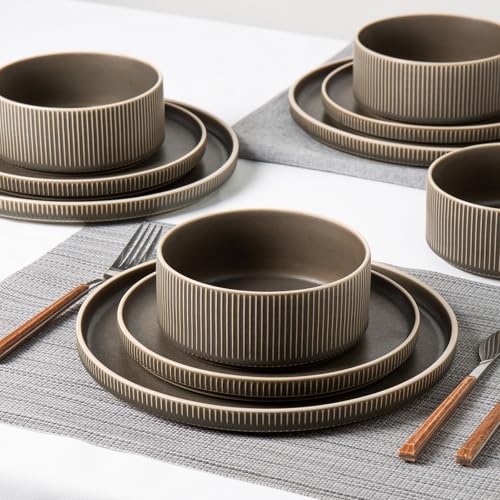 Stoneware Dinnerware Sets for 4 (12 Count)