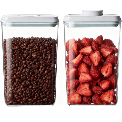 Pop Food Storage Containers Set Airtight Food Storage Containers with Pop Lids (blue, 2x2.8Qt)