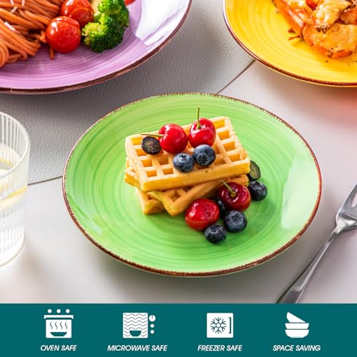 Bonita Dinnerware Set Multicolor Stoneware 12 Pieces Service for 4