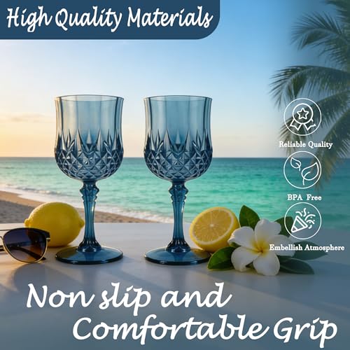 24Pack Plastic Wine Glasses (24 Count)