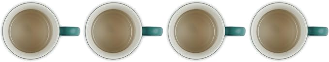 Le Creuset Stoneware Set of 4 Mugs, 14 oz. each, Artichaut