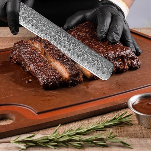SENKEN 12" Damascus Steel Brisket Knife