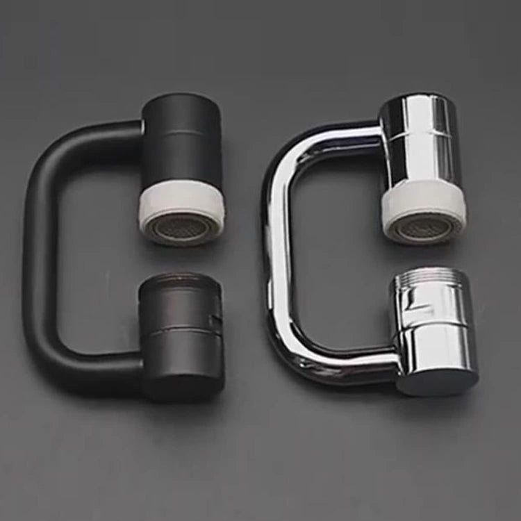 2 Packs Matte Black Rotating Faucet Extender Aerator (2 Count)