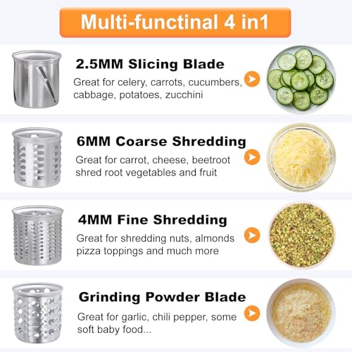 Large Stainless Steel Slicer Shredder Attachment for KitchenAid Mixers
