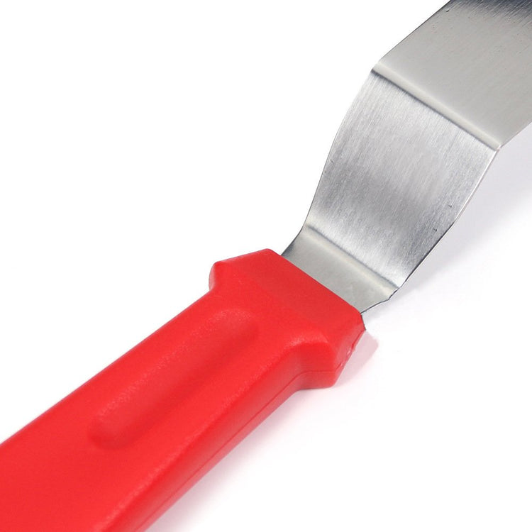 Offset Spatula set of 3 Red 6 8 & 10 Inch Cake Frosting Angled Icing Spatula for Decorating (3 Count)