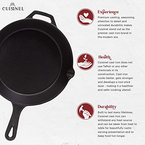 Cast Iron Skillets Set (6"+8"+10")