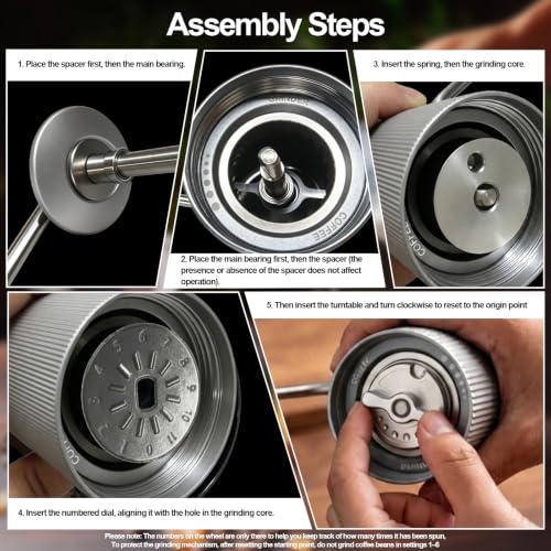 Manual Coffee Grinder (Style B-White)