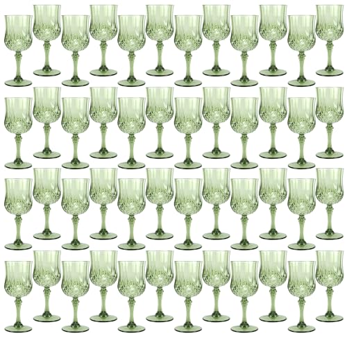 48Pack Plastic Wine Glasses (48 Count)