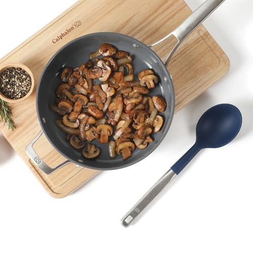 Prime 7 Piece Silicone and Teak Wood Kitchen Tool Set (Navy Blue w/ Silicone & Teak Wood (Prime - 7pc Utenstil Set) / 7-Piece Gadget & Tool Set)