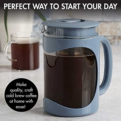 Burke Deluxe Cold Brew Iced Coffee Maker (1.6 Quart / Blue)