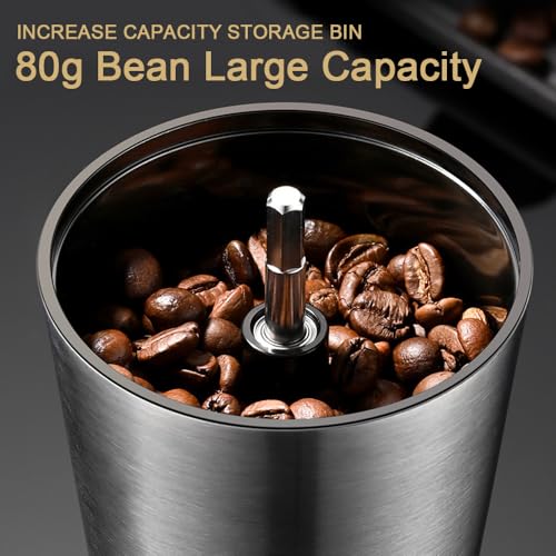 Precision Manual Coffee Grinder for Home Use (Big Black)