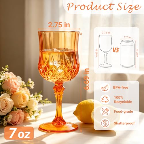 24Pack Plastic Wine Glasses (24 Count)