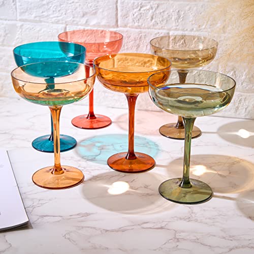 Plastic Acrylic Shatterproof Martini (6 Count)