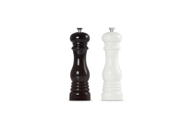 Salt and Pepper Mill Set (Large / Black/White)