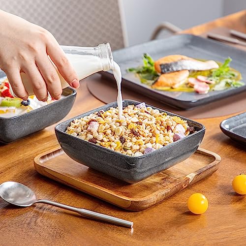 Stern Gray Dinnerware Set for 4 (Gray / Service for 4 (16 Pcs))