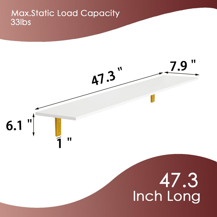 Long Wall Shelves (4 Count)