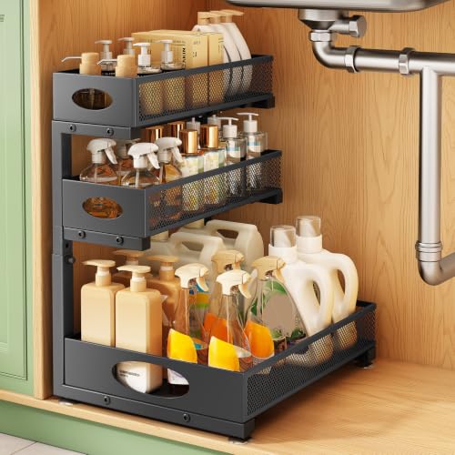 Under Sink Organizer 3 (1-Pack / Black)