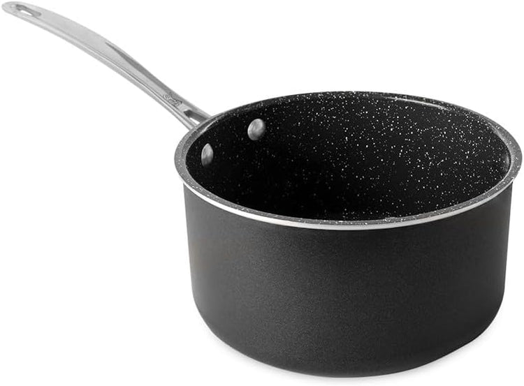 Nordic Ware Basalt Formed Aluminum Sauce Pan, 3 Quart, Ceramic Coating - Nestoria