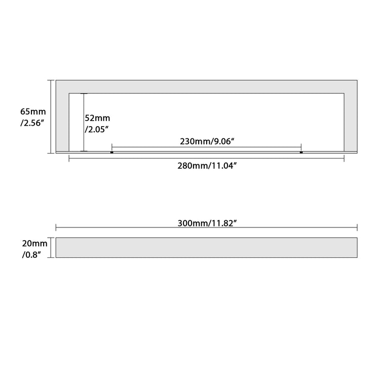 Hand Towel Holder Towel Bar for Bathroom Wall Mounted 12 Inch