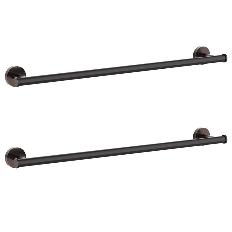 2 Pieces Oil Rubbed Bronze Towel Bar Set