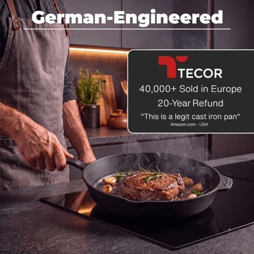 Polished Cast Iron Skillet 12 Inch (BLACK - Polished / 12 Inch / 30,5 cm)