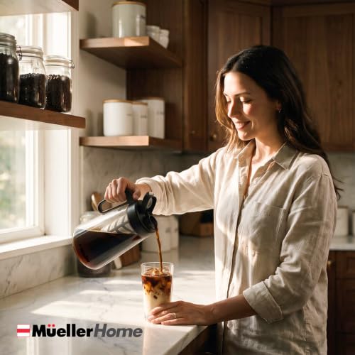 MUELLER HOME Cold Brew Coffee Maker (Clear Black)