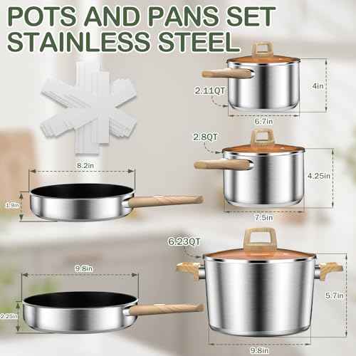 Stainless Steel Cookware Set 13PCS