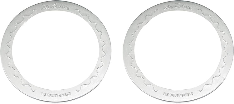 Mrs. Anderson's Baking Individual Pie Crust Protector Shields, For Mini Pies and Pot Pies, 1 Set of 2 Pie Shields