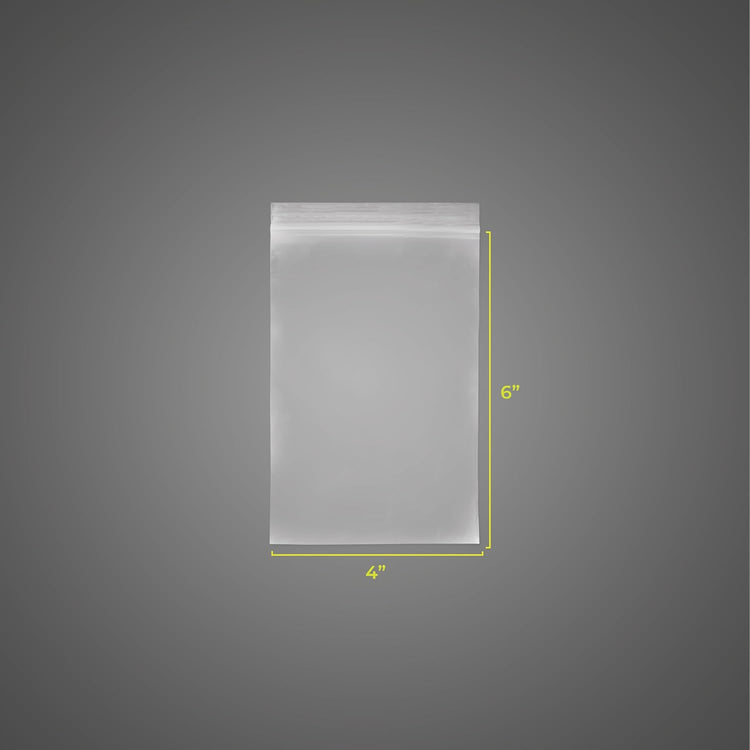 SNL | 4" X 6" - 2 MIL - 1,000 Bags | Medium | Strong | Zipper Lock Reclosable, Clear, Disposable, Plastic Bags, For Food and Storage