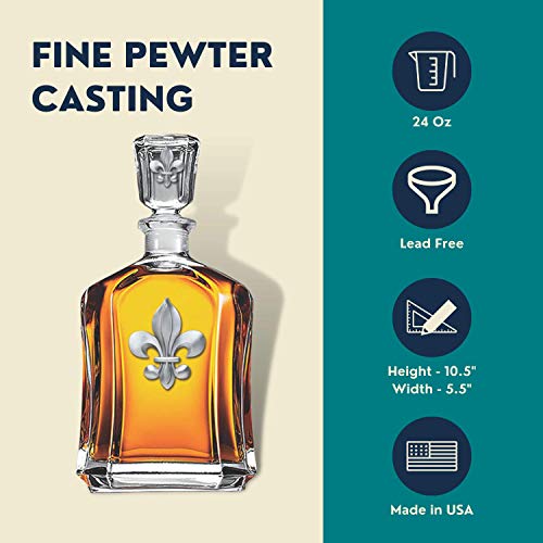 Fleur de Lis Capitol Decanter
