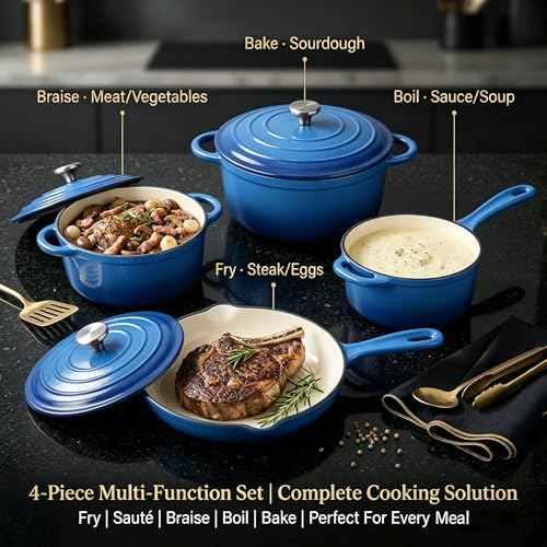 Enameled Cast Iron Cookware Set