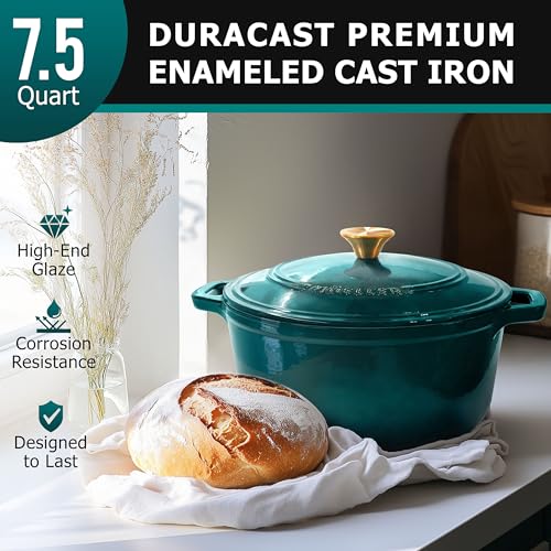7.5 QT Enameled Cast Iron Dutch Oven
